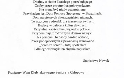 Zdjęcie do Specjalny wiersz dla Domu 