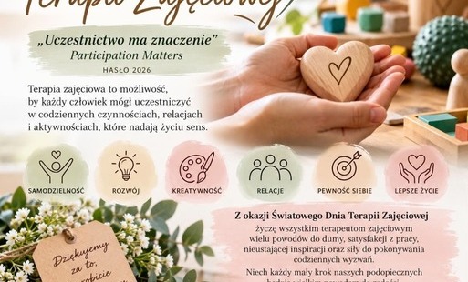 Zdjęcie do Światowy Dzień Terapii Zajęciowej